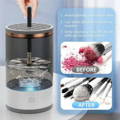 Electric Makeup Brush Cleaner (USB, Auto Rotating)