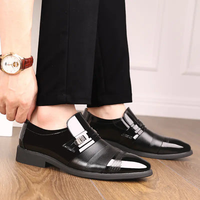 Men's Leather Shoes - Extra Size Height Increasing Shoes