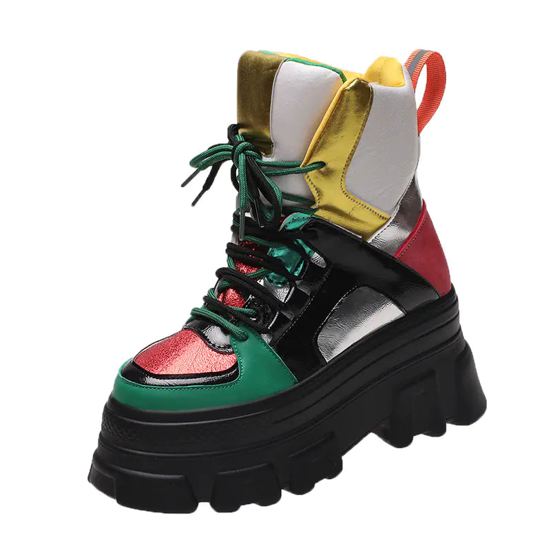 Vintage Martin High-Top Platform Cotton Boots
