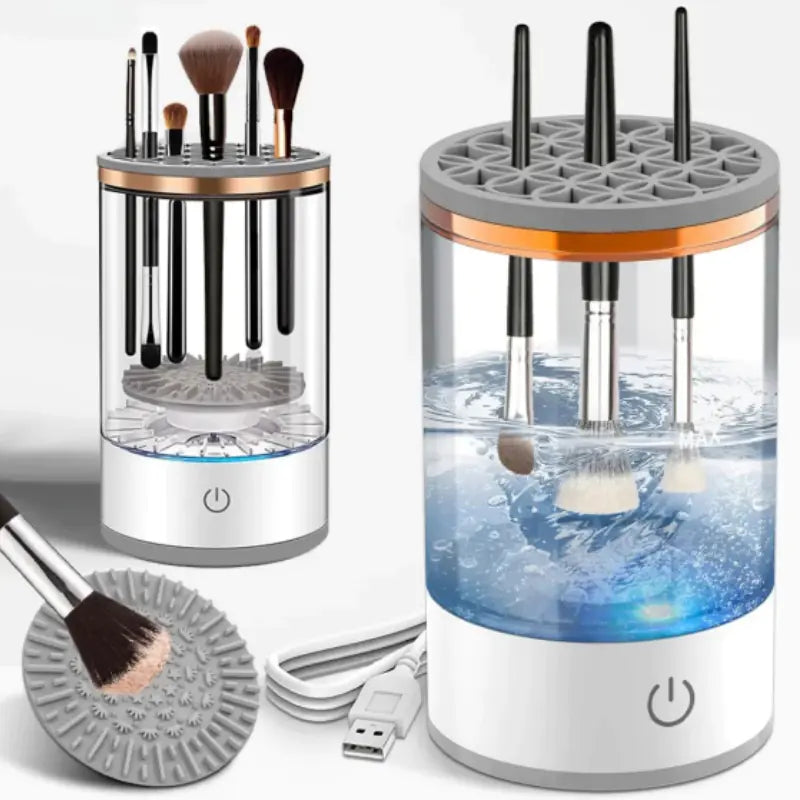 Electric Makeup Brush Cleaner (USB, Auto Rotating)