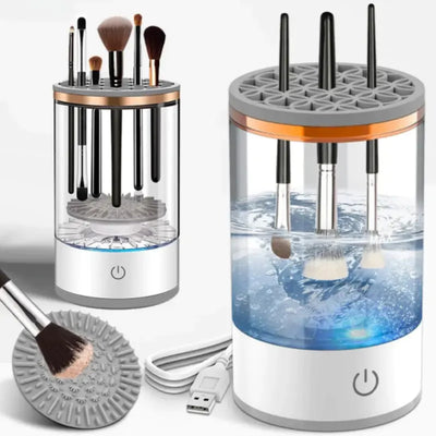 Electric Makeup Brush Cleaner (USB, Auto Rotating)