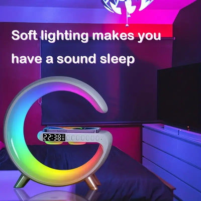 Sunrise Alarm Clock with 15W Wireless Charger & RGB Light