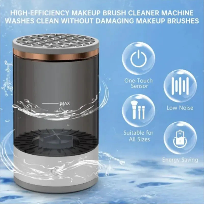 Electric Makeup Brush Cleaner (USB, Auto Rotating)
