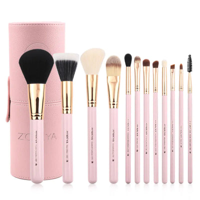 Zoreya 12-Piece Colorful Makeup Brush Set